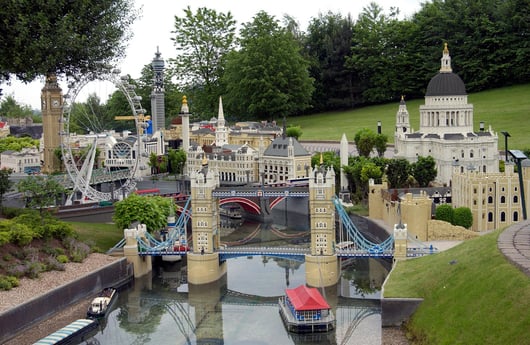 Harpy featured in the Legoland model of London